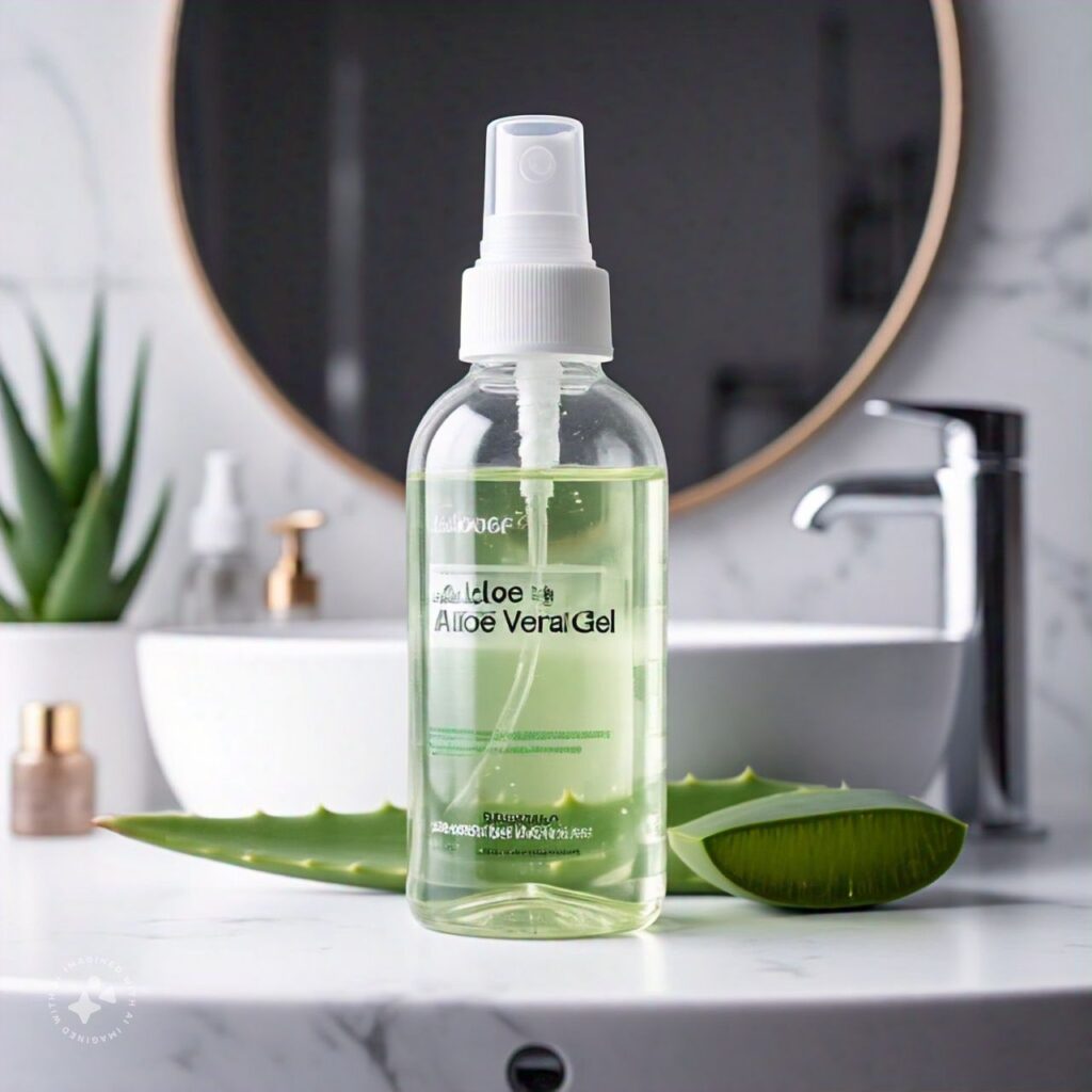 Aloe Vera Gel for Calming Effect and Moisture Retention