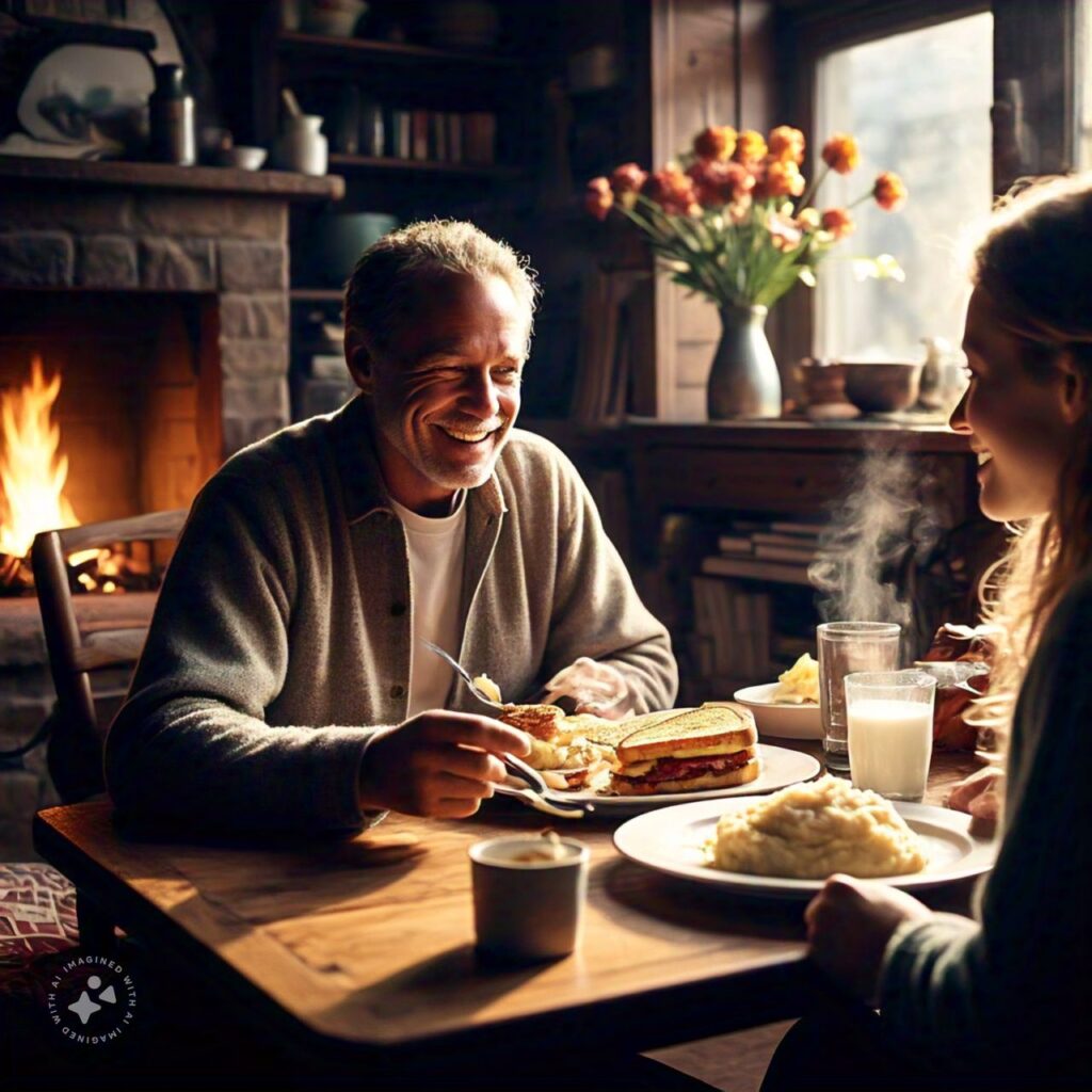 Hearty Mealtime with Comfort Foods.