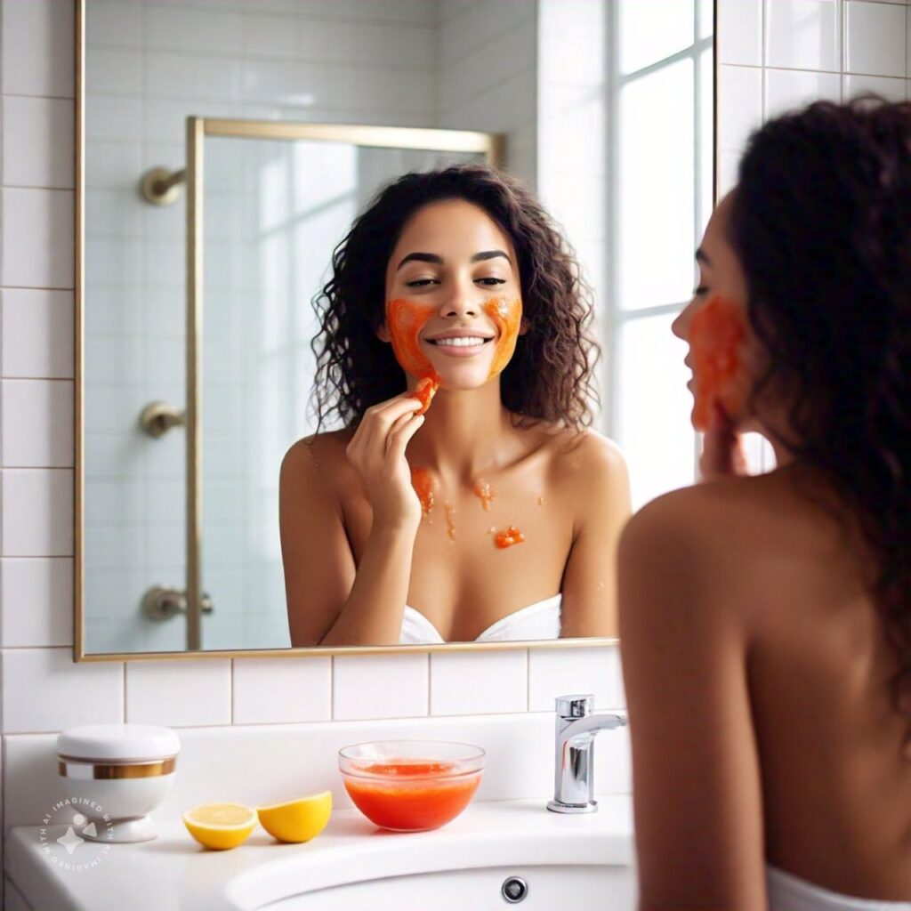 Tomato and Lemon Juice for Skin Brightening